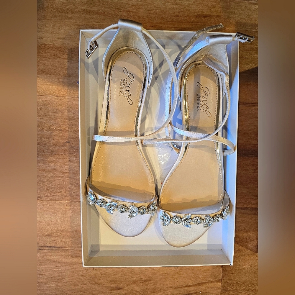 Badgley Mishka Jewel Flats - Tessy Champagne 9W